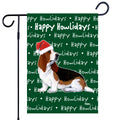 Basset Hound Happy Howliday's Garden Flag