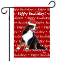 Bernese Mountain Dog Happy Howliday's Garden Flag