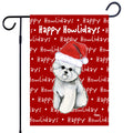 Bichon Frise Happy Howliday's Garden Flag