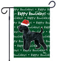 Black Russian Terrier Happy Howliday's Garden Flag