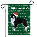 Border Collie Happy Howliday's Garden Flag