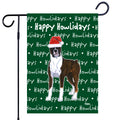 Boxer Happy Howliday's Garden Flag