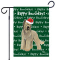 Briard Happy Howliday's Garden Flag