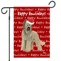 Briard Happy Howliday's Garden Flag