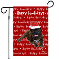 Bullmastiff Happy Howliday's Garden Flag