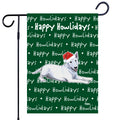Bull Terrier Happy Howliday's Garden Flag