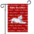 Bull Terrier Happy Howliday's Garden Flag