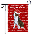Bull Terrier Happy Howliday's Garden Flag