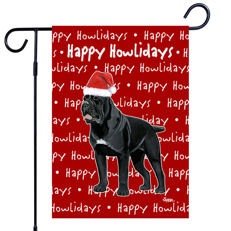 Cane Corso Happy Howliday's Garden Flag