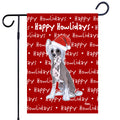Chinese Crested Happy Howliday's Garden Flag