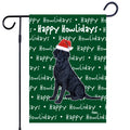 Curly-Coated Retriever Happy Howliday's Garden Flag