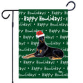 Doberman Pinscher Happy Howliday's Garden Flag