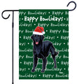 Flat-Coated Retriever Happy Howliday's Garden Flag