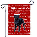 Flat-Coated Retriever Happy Howliday's Garden Flag