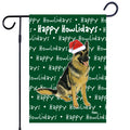 German Shepherd Happy Howliday's Garden Flag