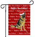German Shepherd Happy Howliday's Garden Flag