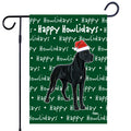 Great Dane Happy Howliday's Garden Flag