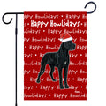 Great Dane Happy Howliday's Garden Flag