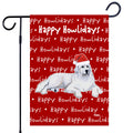 Great Pyrenees Happy Howliday's Garden Flag