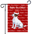 Russell Terrier Happy Howliday's Garden Flag