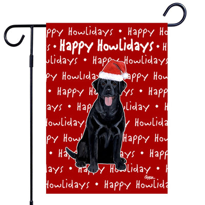 Labrador Retriever Happy Howliday's Garden Flag