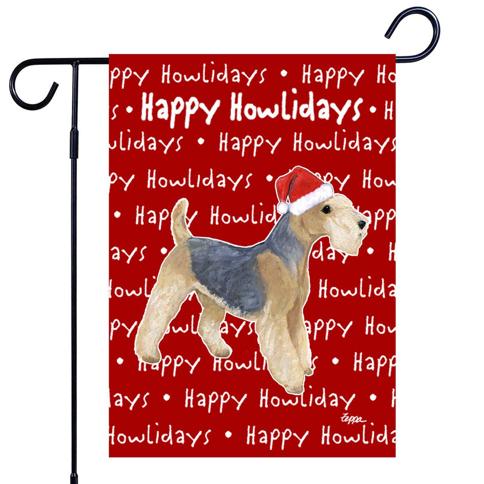 Lakeland Terrier Happy Howliday's Garden Flag