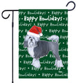 Lowchen Happy Howliday's Garden Flag