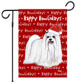 Maltese Happy Howliday's Garden Flag