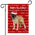 Mastiff Happy Howliday's Garden Flag