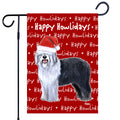 Old English Sheepdog Happy Howliday's Garden Flag