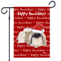 Pekingese Happy Howliday's Garden Flag