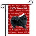 Pomeranian Happy Howliday's Garden Flag