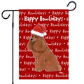 Poodle Happy Howliday's Garden Flag