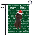 Poodle Happy Howliday's Garden Flag