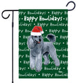 Poodle Happy Howliday's Garden Flag