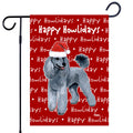 Poodle Happy Howliday's Garden Flag