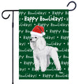 Poodle Happy Howliday's Garden Flag