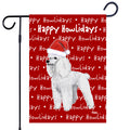Poodle Happy Howliday's Garden Flag