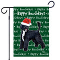 Portuguese Water Dog Black Happy Howliday's Garden Flag
