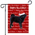Pug Happy Howliday's Garden Flag