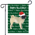 Pug Happy Howliday's Garden Flag