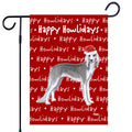 Saluki Happy Howliday's Garden Flag