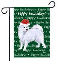 Samoyed Happy Howliday's Garden Flag