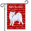 Samoyed Happy Howliday's Garden Flag
