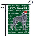 Scottish Deerhound Happy Howliday's Garden Flag
