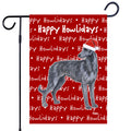 Scottish Deerhound Happy Howliday's Garden Flag