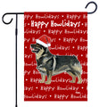 Swedish Valhund Happy Howliday's Garden Flag