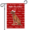 Vizsla Happy Howliday's Garden Flag