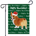 Welsh Corgi Pembroke Happy Howliday's Garden Flag