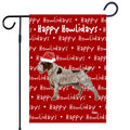 Wirehair Pointing Griffon Happy Howliday's Garden Flag